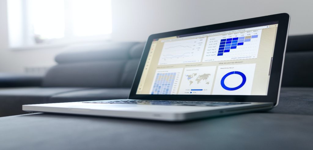 Google analytics on a laptop